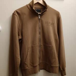 FELPA REPLAY FULL-ZIP A COLLO ALTO